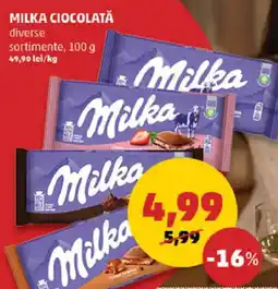 Penny MILKA Ciocolată Ofertă