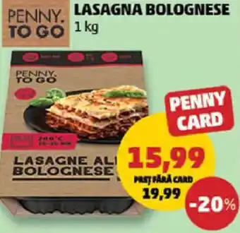 Penny Lasagna bolognese Ofertă