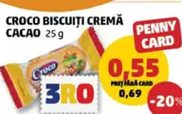 Penny Croco biscuiti cremă cacao Ofertă