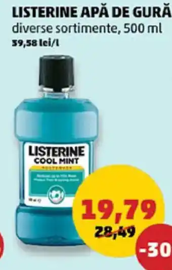 Penny LISTERINE Apă de gură Ofertă