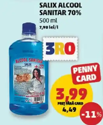 Penny SALIX Alcool sanitar 70% Ofertă