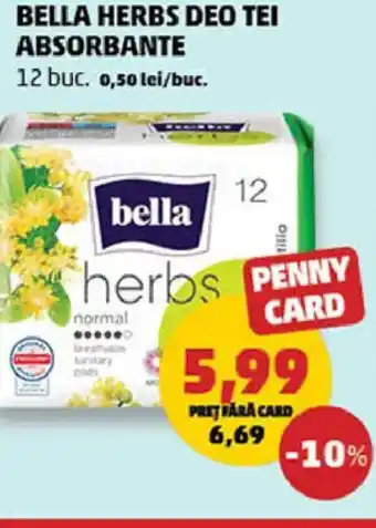 Penny Bella herbs deo tei absorbante Ofertă