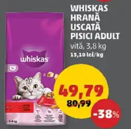 Penny Whiskas hrană uscată pisici adult Ofertă