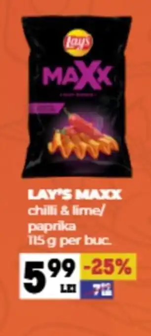 Annabella LAY'S MAXX chilli & lime/ paprika Ofertă