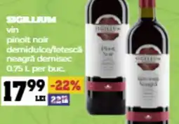 Annabella SIGILLIUM vin pinoit noir demidulce/fetescă neagră demisec Ofertă