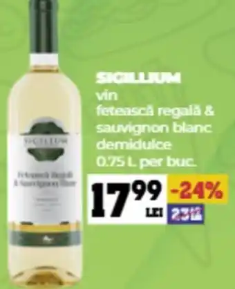 Annabella SIGILLIUM vin fetească regală & sauvignon blanc demidulce Ofertă