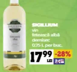 Annabella SIGILLIUM vin fetească albă demisec Ofertă