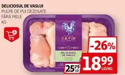 Auchan Deliciosul de vaslui pulpe de pui dezosate fără piele Ofertă