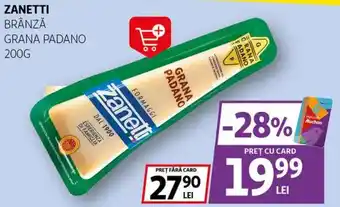 Auchan ZANETTI Brânză grana padano Ofertă