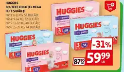 Auchan HUGGIES Scutece chilotel mega fete şi băieți Ofertă