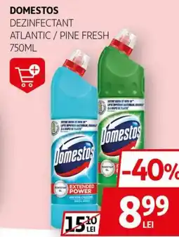 Auchan DOMESTOS Dezinfectant atlantic/pine fresh Ofertă