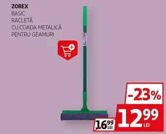 Auchan ZOREX Basic racletă cu coada metalică pentru geamuri Ofertă