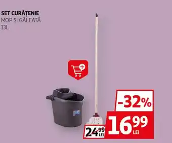 Auchan Set curăţenie mop si gåleată Ofertă