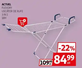 Auchan Actuel flexdry uscător de rufe 3 in 1 18m Ofertă