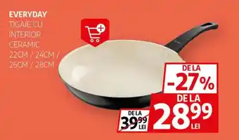 Auchan Everyday tigaie cu interior ceramic Ofertă