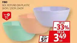 Auchan Fibo bol rotund din plastic Ofertă