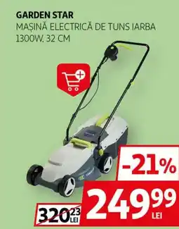 Auchan Garden star maşină electrică de tuns iarba 1300w, 32 cm Ofertă