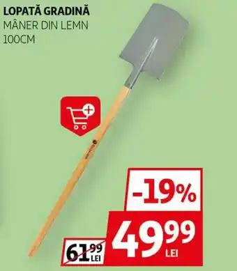 Auchan Lopată gradină mâner din lemn Ofertă