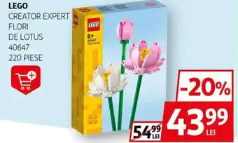 Auchan Lego creator expert flori de lotus Ofertă