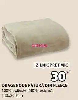 JYSK Dragehode pătură din fleece Ofertă