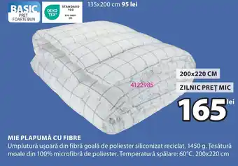 JYSK Mie plapumă cu fibre Ofertă