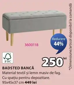 JYSK Badsted bancă Ofertă