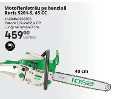 Brico Depôt Motofierăstrău pe benzină Ruris 5201-S, 45 CC Ofertă