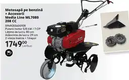 Brico Depôt Motosapă pe benzină + Accesorii Media Line ML7080 208 CC Ofertă