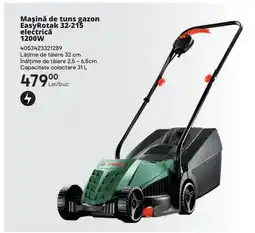 Brico Depôt Maşină de tuns gazon EasyRotak 32-215 electrică 1200W Ofertă