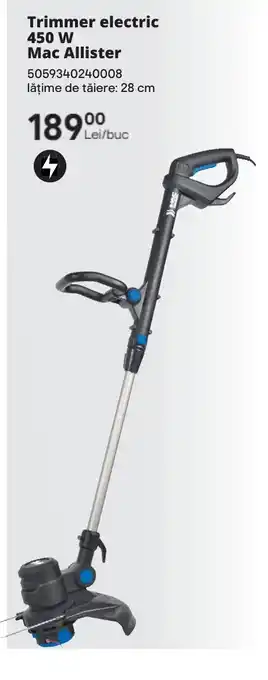 Brico Depôt Trimmer electric 450 W Mac Allister Ofertă