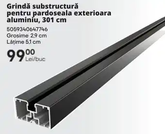 Brico Depôt Grindǎ substructură pentru pardoseala exterioara aluminiu Ofertă