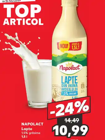 Kaufland NAPOLACT Lapte Ofertă