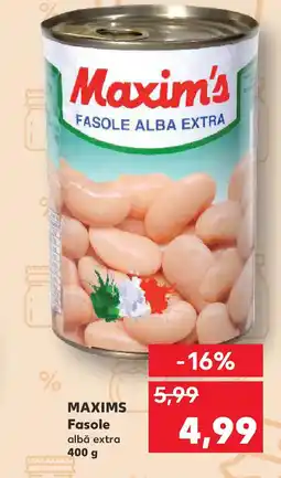 Kaufland MAXIMS Fasole albă extra Ofertă