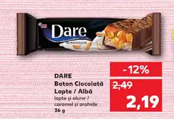 Kaufland DARE Baton Ciocolată Lapte / Albă Ofertă