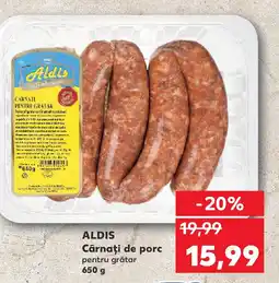 Kaufland ALDIS Cârnaţi de porc Ofertă