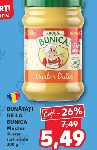 Kaufland BUNĂTĂȚI DE LA BUNICA Muştar Ofertă