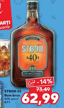 Kaufland STROH 40 Rom brun Ofertă