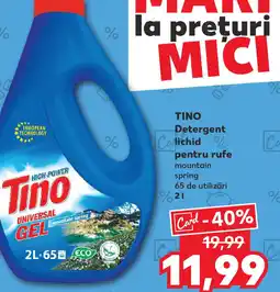 Kaufland TINO Detergent lichid pentru rufe Ofertă