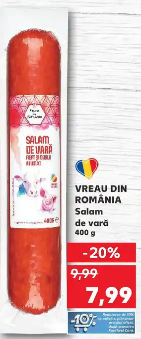 Kaufland VREAU DIN ROMÂNIA Salam de vară Ofertă