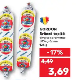 Kaufland GORDON Brânză topităǎ Ofertă