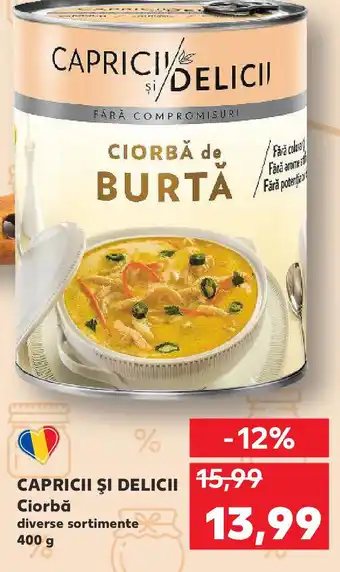 Kaufland CAPRICII ŞI DELICII Ciorbă Ofertă