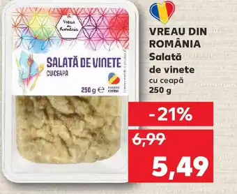 Kaufland VREAU DIN ROMÂNIA Salată de vinete Ofertă