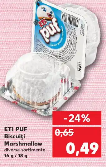 Kaufland ETI PUF Biscuiţi Marshmallow Ofertă