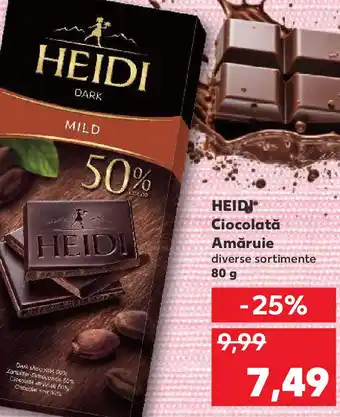 Kaufland HEIDI Ciocolată Amăruie Ofertă