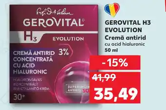 Kaufland GEROVITAL H3 Evolution Cremă antirid Ofertă