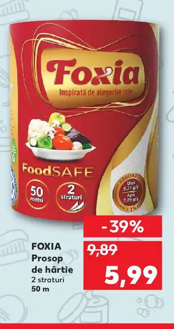 Kaufland FOXIA Prosop de hârtie Ofertă