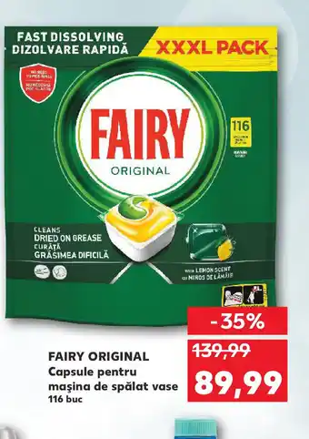 Kaufland FAIRY Original Capsule pentru maşina de spălat vase Ofertă