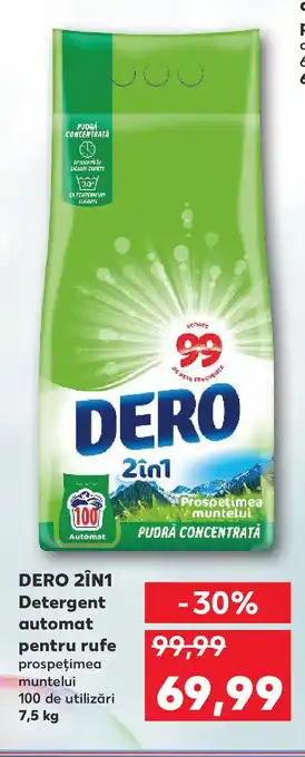 Kaufland DERO 2În1 Detergent automat pentru rufe Ofertă