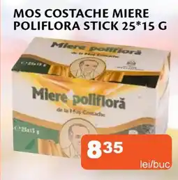 Unicarm Mos costache miere poliflora stick Ofertă