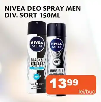 Unicarm NIVEA Deo spray men div. sort Ofertă